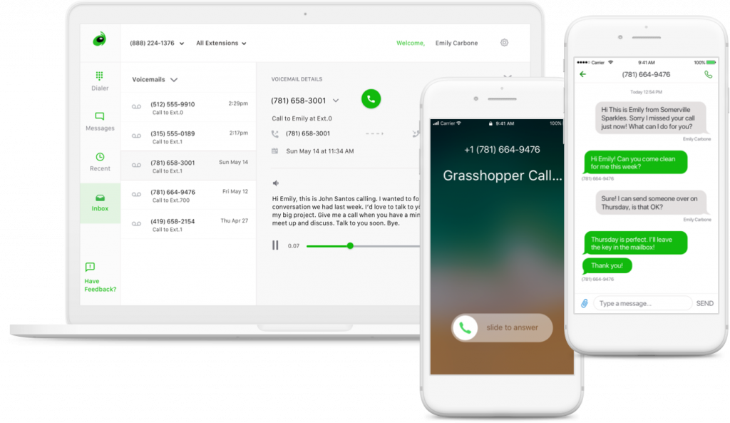 Grasshopper Review - Il miglior sistema telefonico aziendale virtuale